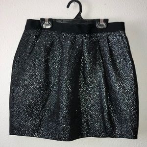 Leifsdottir Charcoal Sparkly Metallic  Skirt